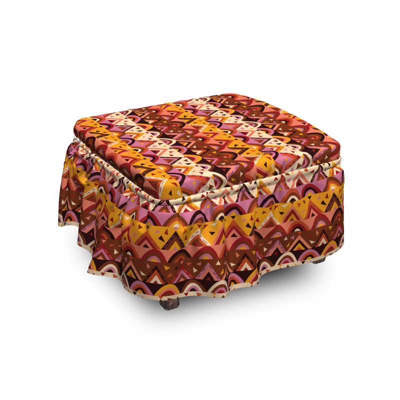 Housse pour repose-pieds mexique folk motifs