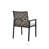 White Cushion/Dark Brown Frame