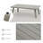 1-Piece Aluminum Outdoor Coffee Table