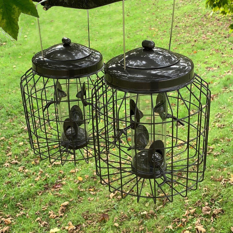 Fleurance Metal Hanging Tube Bird Feeder