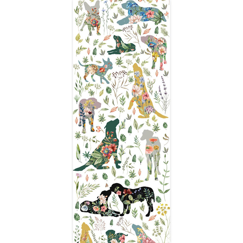 Silhouette d'animal fantaisiste ludique, L 120 po x l 48 po