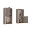  Armoire à pharmacie murale 2 pièces avec rangement ouvert et fermé-709160732