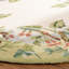 Tapis vert en laine bouclée fabriqué à la main Hogle-21273938
