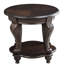Table ronde en bois massif 22 po, teinte, tablette pour l'organisation, tonalité d'assemblage sans effort dans le salon, rangement, plateau de table, facile