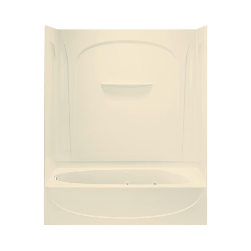 Acclaim 72'' L Whirlpool Bathtub, Almond