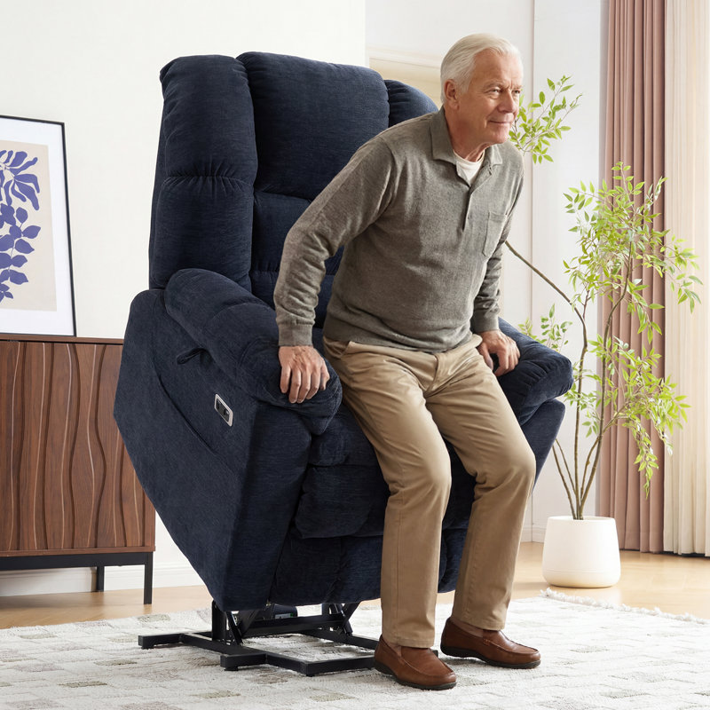 Fauteuil inclinable électrique Grace Grace, Blue Fabric