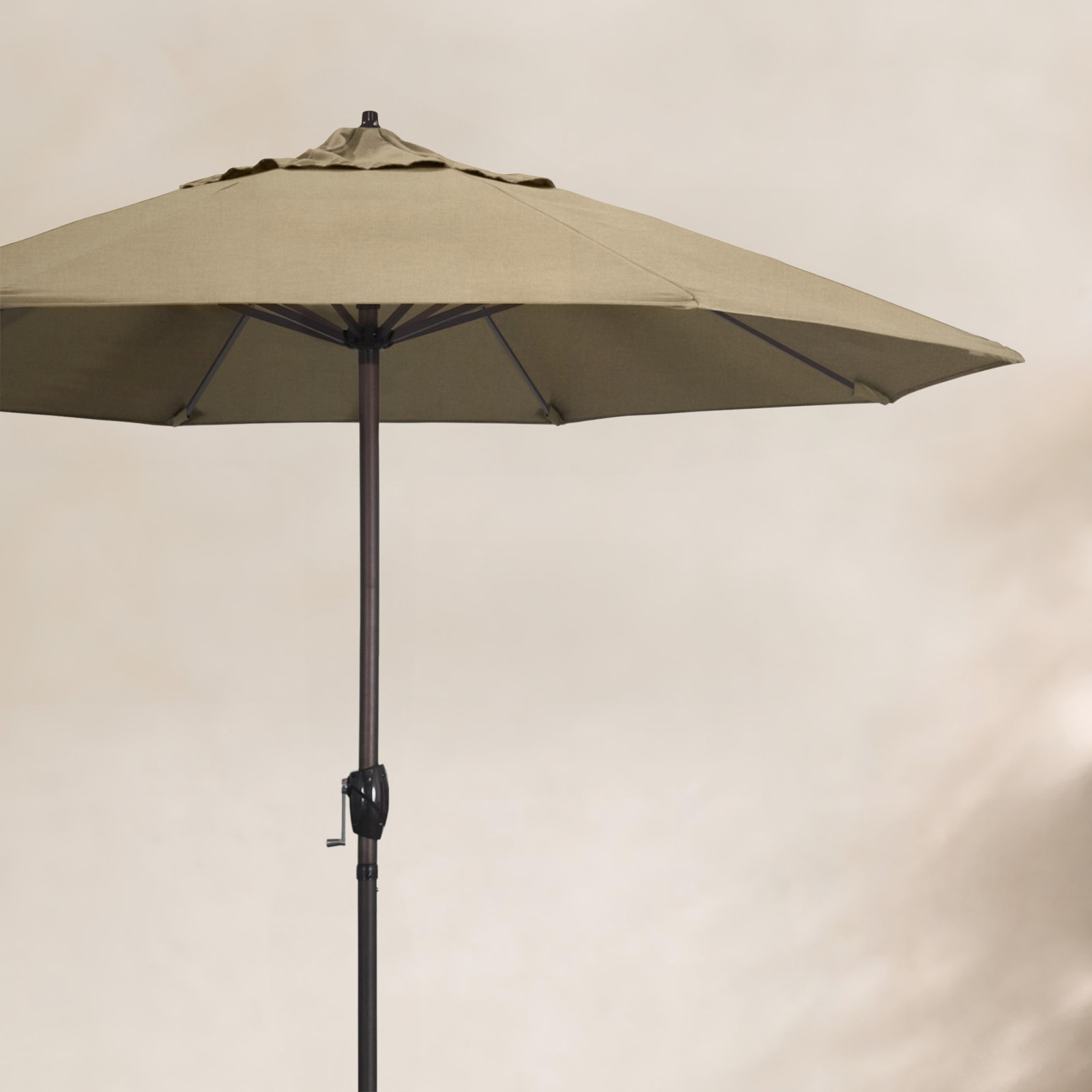 9' Market Sunbrella Umbrella, Canvas Heather Beige Sunbrella® Canvas