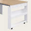 Compact Compact 33,5 "avec huche et table de salle à manger pliable, armoire de rangement multifonctionnelle avec tablette et crochets-1348077664