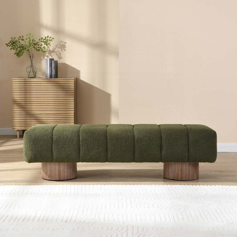 Banc rembourré Boucle, sans assemblage