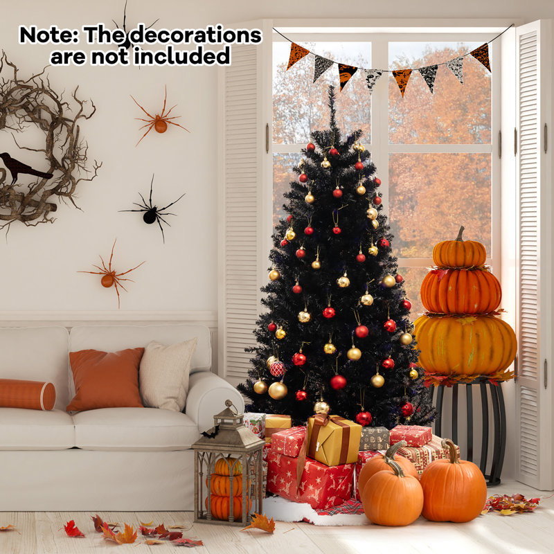 Ebern Designs 6 Halloween Tree Artificial Decoration Tree w/758 Branch Tips 6 Lighting Modes