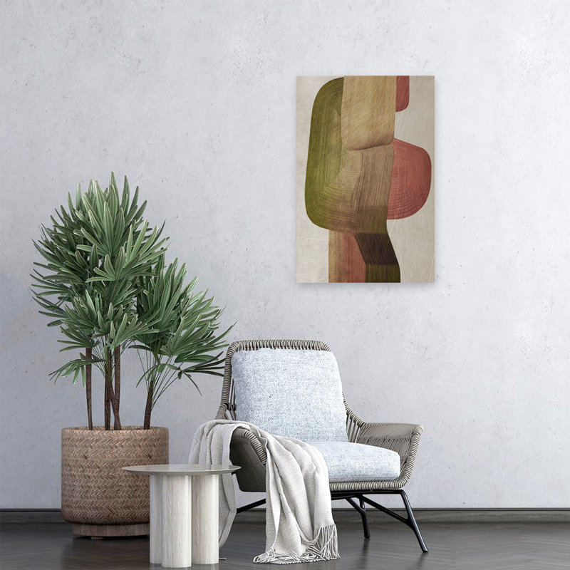 Alma - minimaliste; Art géométrique moderne abstrait moderne, H 24 po x l 16 po