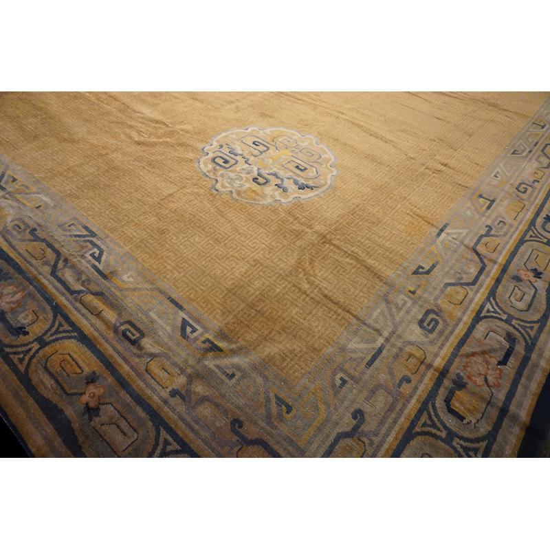 Antique Oversized Savonnerie Austrian Knotted Rug