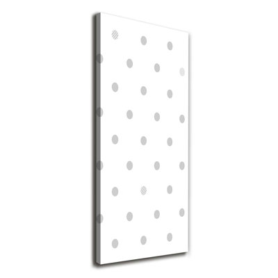 Dots And Hearts - Wrapped Canvas Print