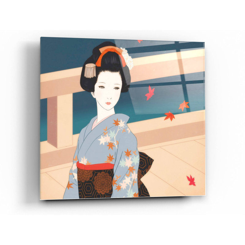 «Momiji» par Sai Tamiya, art mural en verre acrylique