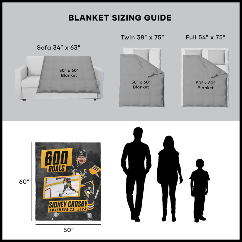 Jeté Pittsburgh Penguins Sidney Crosby NHL 600