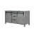 Ash Grey Double Bath Vanity 60 In. W X 22 In. D