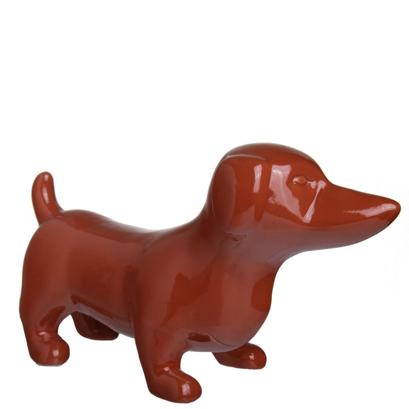 Figurine de chien teckel Arrihanna, Rouge