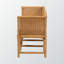 Banc d'appoint avec motif géométrique en rotin Rahan