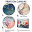 Art coloré sur toile, oursin de mer coloré et sérénade de fleurs-173051011-173051013-173051014