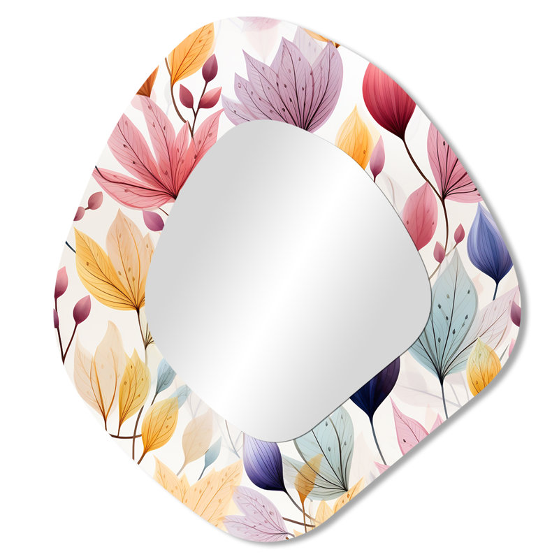 Miroir mural moderne aquarelle, 28 po x 25 po