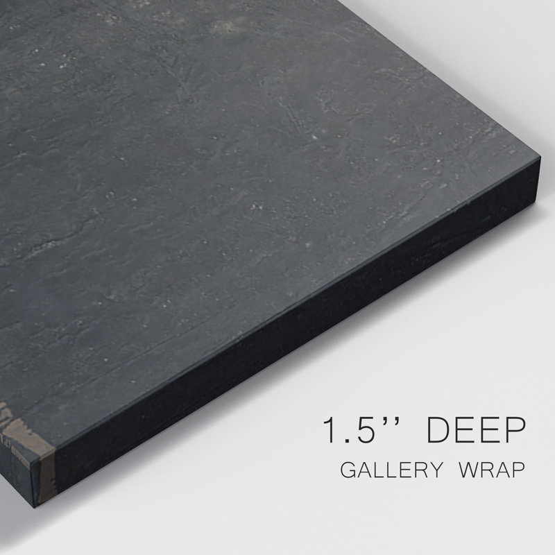 Brow Tine Deer II - Toile tendue avec châssis de qualité supérieure - Prêt à être accroché, H 27 po x l 54 po x P 1 po