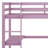 High Wood Loft Bed, With Safety Guardrail, Built-In Desk, Ladder-249197928
