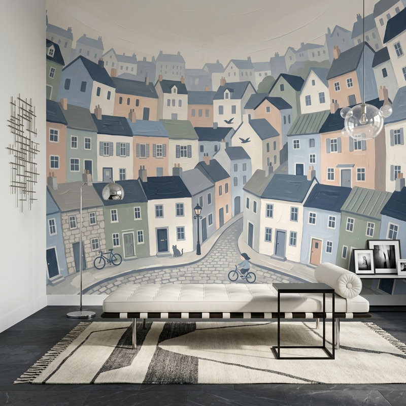 Murale de surface murale, 140"x108", Peel and Stick