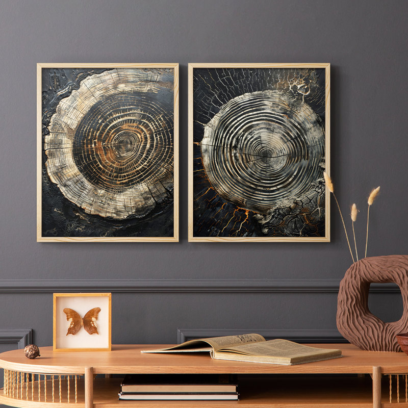 ABSTRACT Series CLX - reproduction encadrée de qualité supérieure - prête à être accrochée - aucun clou requis - aucun clou requis