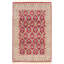 Tapis décoratif en laine noué à la main de conception unique noué à la main new age de couleur bourgogne/beige 6 pi x 9 pi 2 po