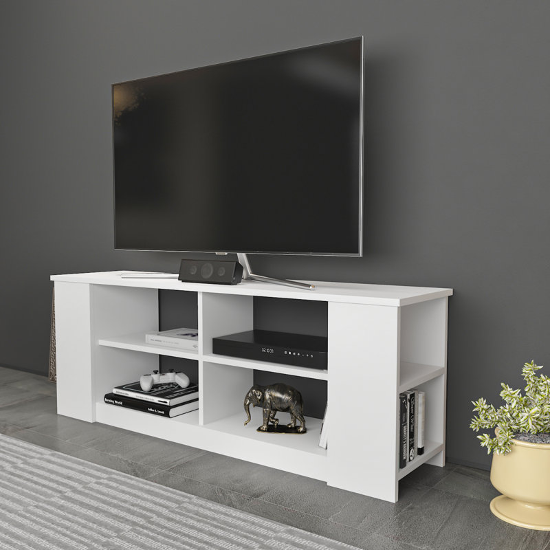 Moon TV Stand for TVs up to 65", White