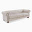 Causeuse coussin beige en coton et lin