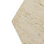Table d'appoint hexagonale MGO avec attrait rétro et fonctionnalité multi-usage pour les espaces intérieurs et extérieurs