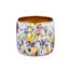 Jardinières en métal doré lilas, ensemble de 2