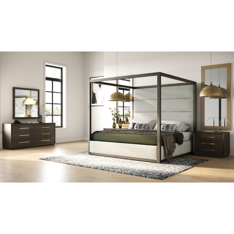 Langley 3-Drawer Nightstand | Elegant Bedside Storage