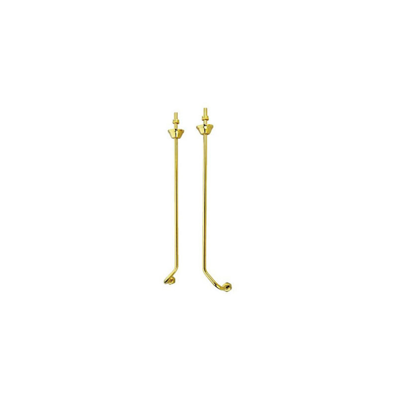 Alimentation pour salle de bain double offset Vintage, Laiton poli