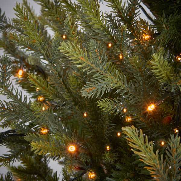 2.36' H Lighted Artificial Spruce Christmas Tree