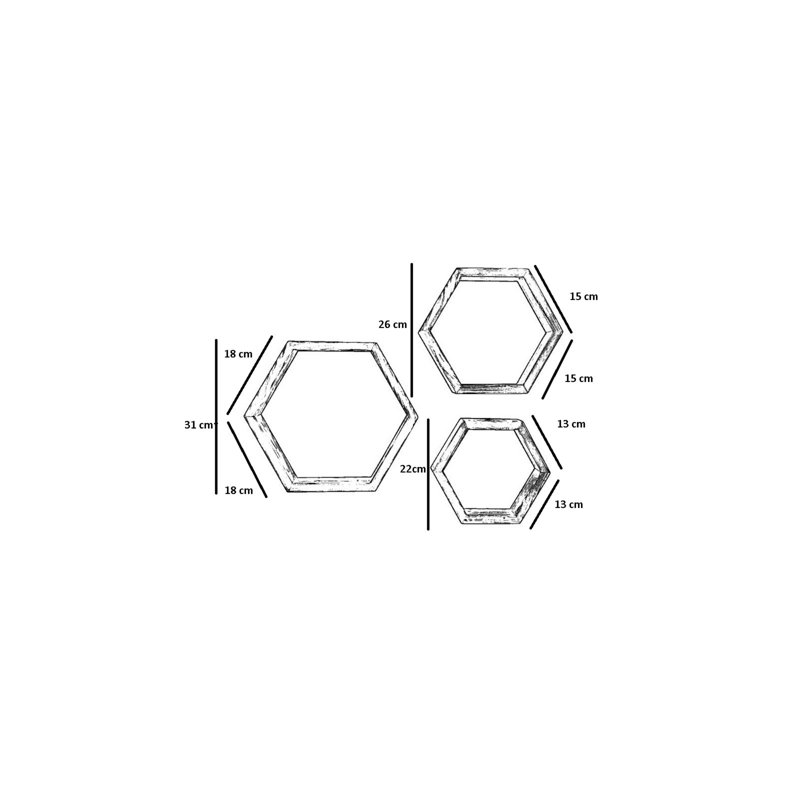 Tablette décorative Kjersten, Noyer