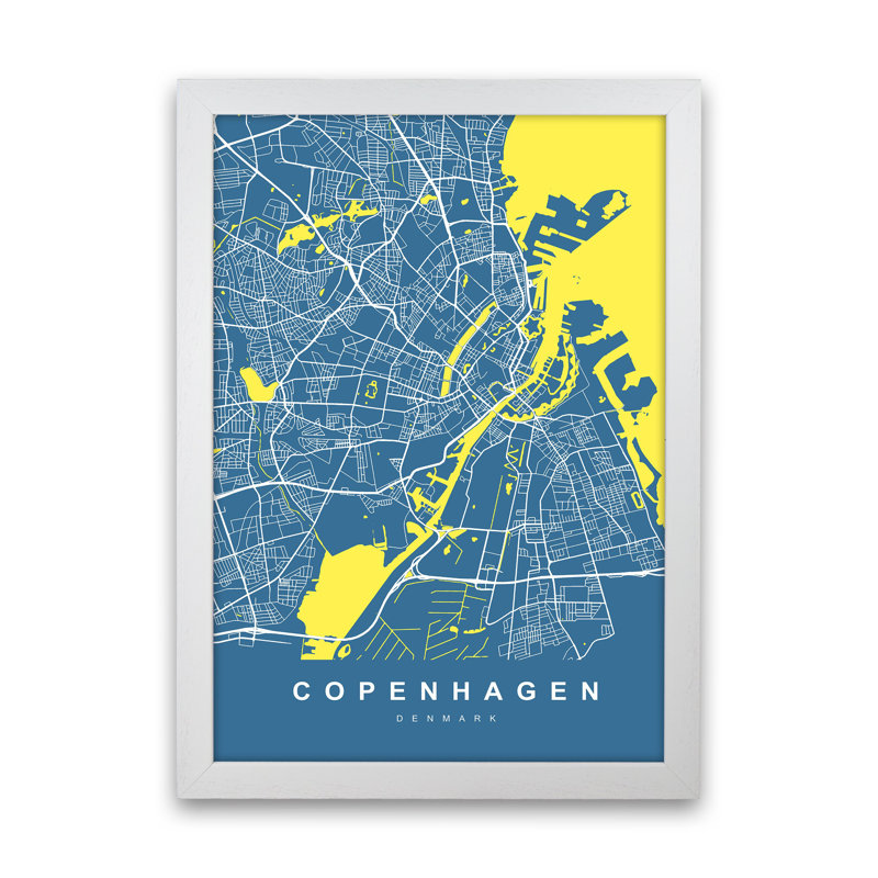 Copenhagen I 1 Piece Wall Art, 88cm H x 64cm W x 3cm D, White Paper