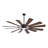 72 Inch Massive Windmill Ceiling Fan with Light, 12-Blade Industrial Fan, High CFM Powerful Airflow, Ultra-Quiet DC Motor, Remote Control, 6-Speed Reversible, Dimmable 3CCT LED with Memory Function-839204998-870182226-870182224
