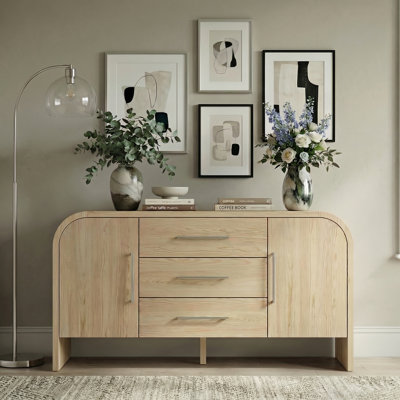 59" Wide 3-Drawer Sideboard Cabinet