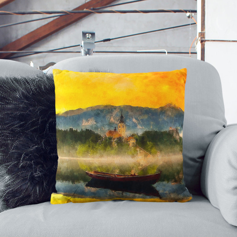 Square Cushion, 55cm H x 55cm W x 20cm D, Stone