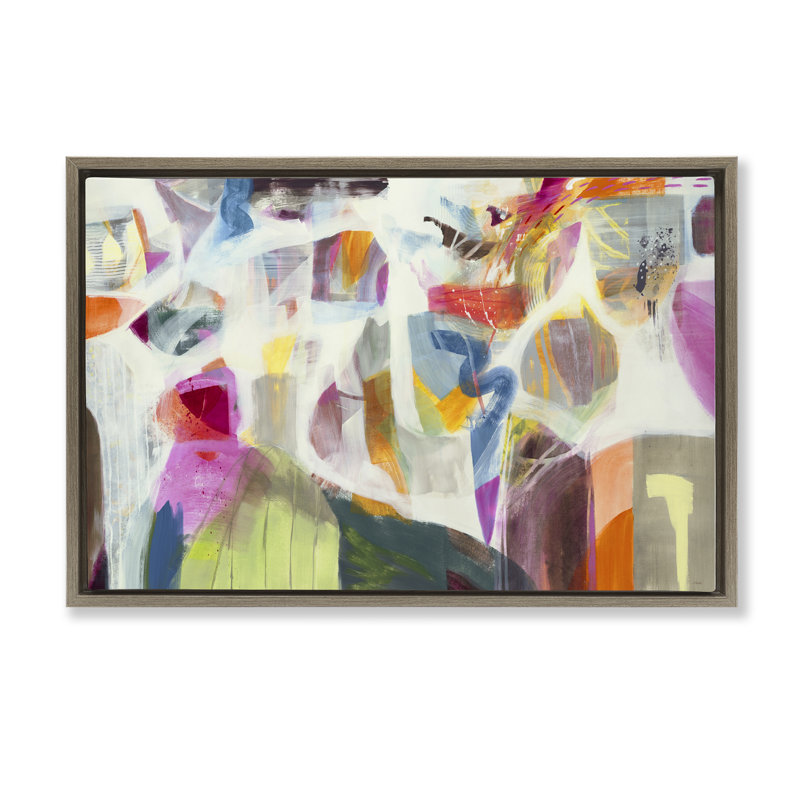 Eclectic Energetic Expression Floating Frame, design by Jill Martin, Montalcino Elm Floater Frame, 17" H x 25" W