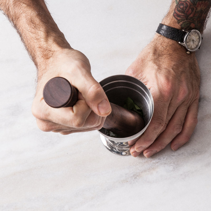 11.5" Black Walnut Wood Cocktail Muddler