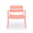 Coral Pink Metal Outdoor Patio Chairs (Set of 2)-950881233