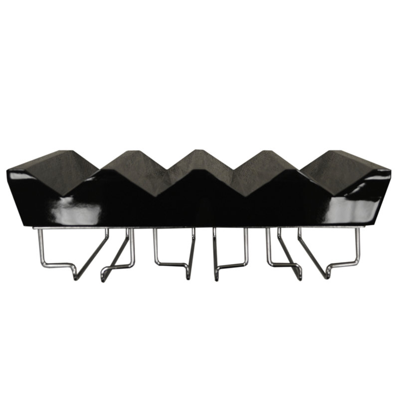 Wall Mounted Wine Bottle Rack, Black