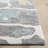 Waldeck Tufted Wool Cotton Performance Abstract Rug in Blue/Ivory-816823345