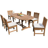 Mas Outdoor 11 - Piece Teak Dining Set