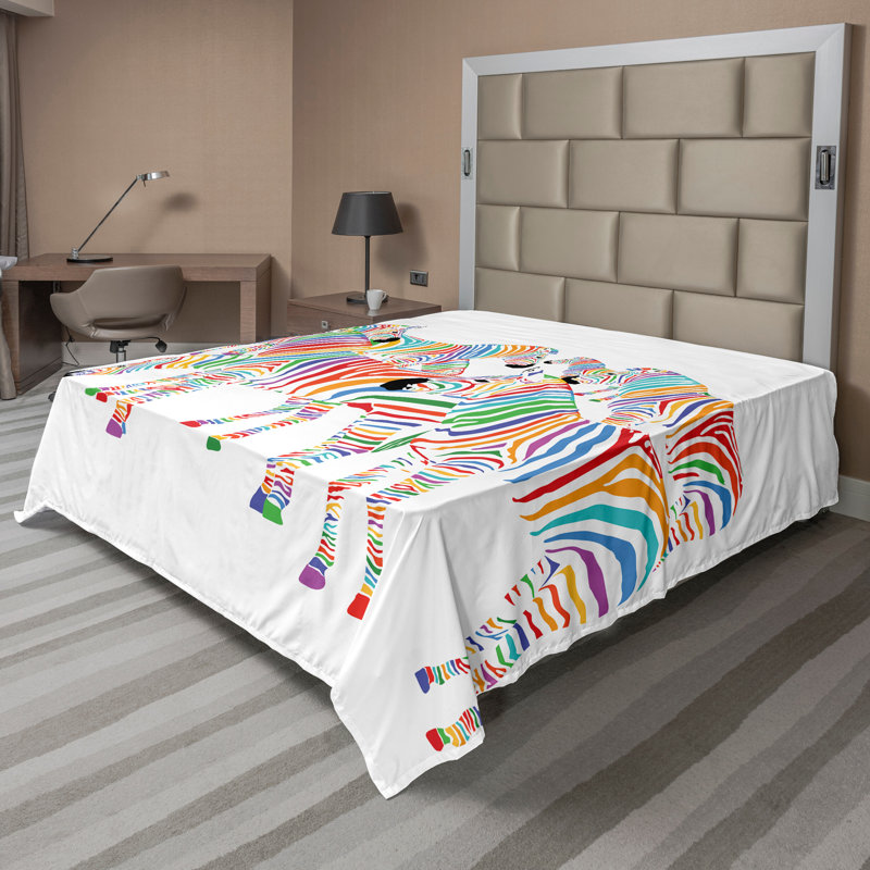 Multicolore drap plat Ambesonne