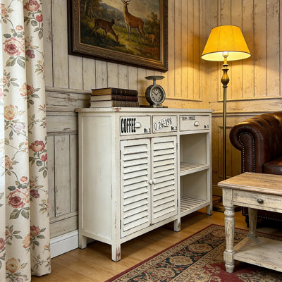 Retro industrial-style large-capacity sideboard