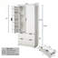 Garde-manger cannelé 72 po avec porte-épices et tiroirs 72 po-134537045